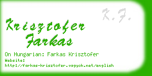 krisztofer farkas business card